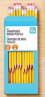 Walmart Paq. de 24 crayons de bois Pen+Gear offer