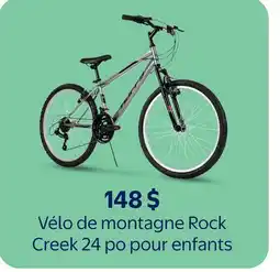Walmart Vélo de montagne Rock Creek 24 po pour enfants offer