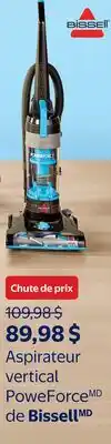 Walmart Aspirateur vertical PoweForce de Bissell offer