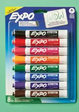 Walmart Paq. de 8 marqueurs effaçables à sec Expo offer