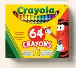 Walmart Paq. de 64 crayons de cire de Crayola offer