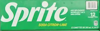 Walmart Sprite Ordinaire boisson gazeuse offer