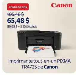 Walmart CANON PIXMA TR4725 offer