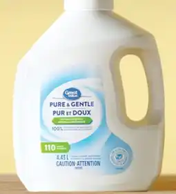 Walmart Great Value Pure & Gentle Hypoallergenic Laundry Detergent 110loads offer