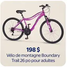 Walmart Vélo de montagne Boundary Trail 26 p0 pour adultes offer