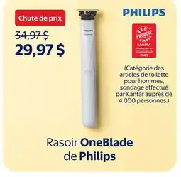 Walmart Rasoir OneBlade de Philips offer