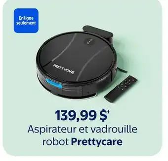 Walmart Aspirateur et vadrouille robot Prettycare offer