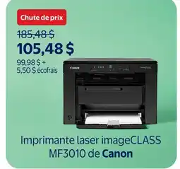 Walmart Imprimante lase imageCLASS MF3010 de Canon offer
