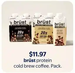 Walmart brüst protein cold brew coffee. Pack offer