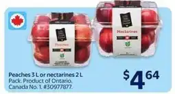 Walmart PEACHES OR NECTARINES offer