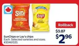 Walmart SunChips or Lay's chips offer