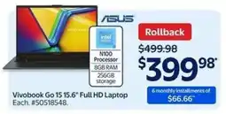 Walmart Vivobook Go 15 15.6 Full HD Laptop offer