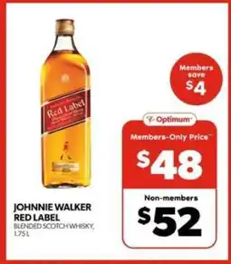 Real Canadian Liquorstore Johnnie Walker Red Label offer