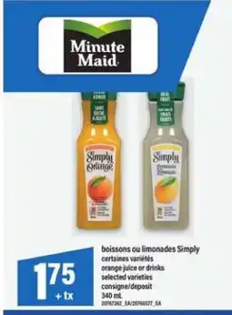Maxi Minute Maid Simply offer