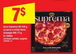 Maxi pizza Suprema ou pizza à croûte farcie Giuseppe offer