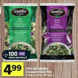 IGA Taylor farms chopped salad kits offer