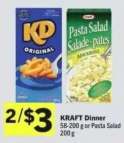 IGA Kraft dinner or pasta salad offer