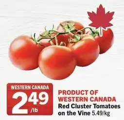 IGA Red cluster tomatoes on the vine offer