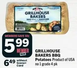 IGA Grillhouse bakers bbq potatoes offer