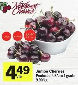 IGA Jumbo cherries offer