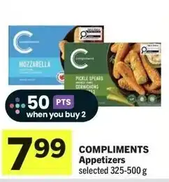IGA Compliments appetizers offer
