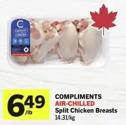 IGA Compliments air-chilled split chicken breasts offer