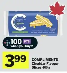 IGA Compliments cheddar flavour slices offer
