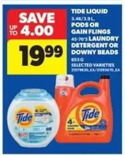 Real Canadian Superstore Tide Liquid, Pods or Gain Flings offer