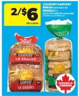 Real Canadian Superstore COUNTRY HARVEST BREAD OR BAGELS offer
