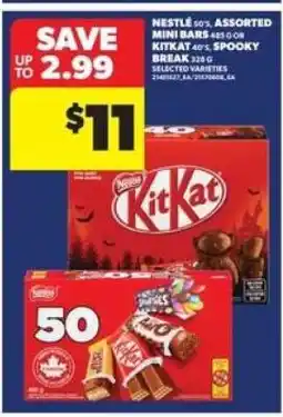 Real Canadian Superstore Nestlé Assorted Mini Bars or KitKat Spooky Break offer