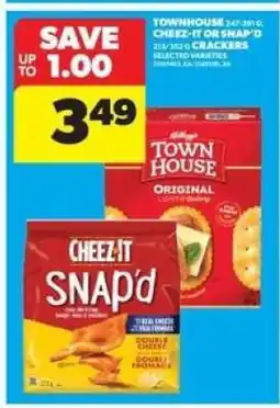 Real Canadian Superstore Townhouse, Cheez-It or Snap'd Crackers offer