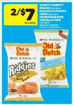 Real Canadian Superstore Humpty Dumpty Snacks, Old Dutch Potato Chips, or Restaurante Tortilla Chips offer