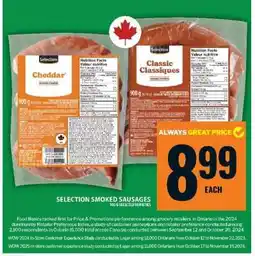 Food Basics Selection Smoked Sausages offer