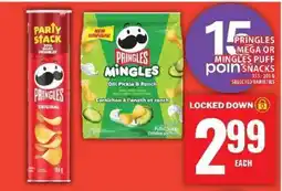 Food Basics Pringles Mega or Mingles Puff Snacks offer