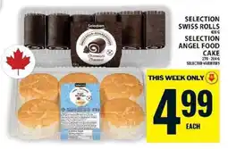 Food Basics Selection Swiss Rolls / Selection Angel Food Cake offer