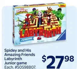 Walmart Spidey and His Amazing Friends Labyrinth Junior game offer