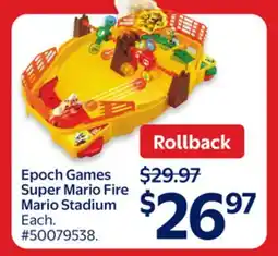 Walmart Epoch Games Super Mario Fire Mario Stadium offer