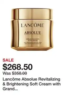 Sephora Lancôme Absolue Revitalizing & Brightening Soft Cream with Grand Rose Extracts offer