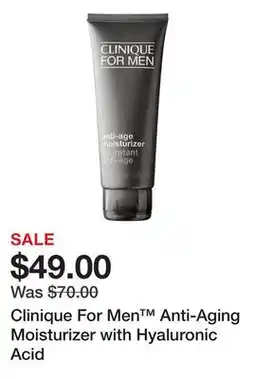 Sephora Clinique For Men Anti-Aging Moisturizer with Hyaluronic Acid offer