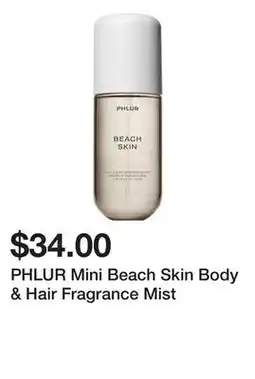Sephora PHLUR Mini Beach Skin Body & Hair Fragrance Mist offer