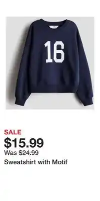 H&M Sweatshirt with Motif offer