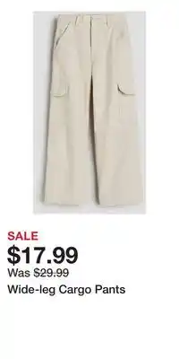 H&M Wide-leg Cargo Pants offer