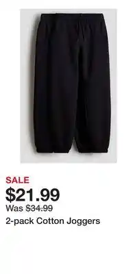 H&M 2-pack Cotton Joggers offer