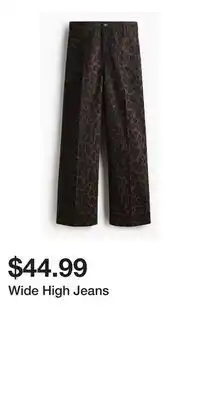H&M Wide High Jeans offer