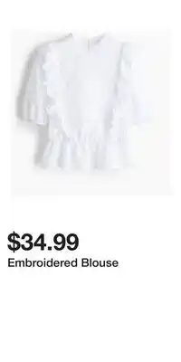 H&M Embroidered Blouse offer