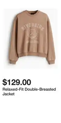 H&M Relaxed-Fit Double-Breasted Jacket offer