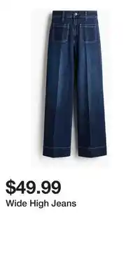 H&M Wide High Jeans offer