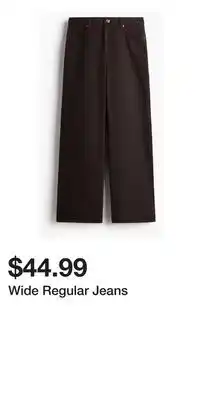 H&M Wide Regular Jeans offer