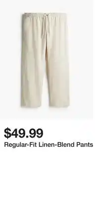 H&M Regular-Fit Linen-Blend Pants offer