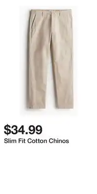 H&M Slim Fit Cotton Chinos offer